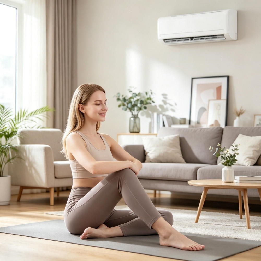 Mini Split AC 18000 BTU Cooling Heating 1250 Sq Ft SEER2 19 R32 230V White