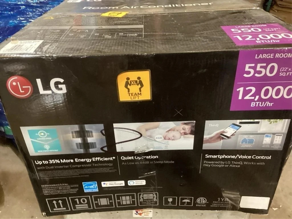 LG 12,000 BTU DUAL INVERTER SMART WI-FI ENABLED WINDOW AC – Scratch & Dent