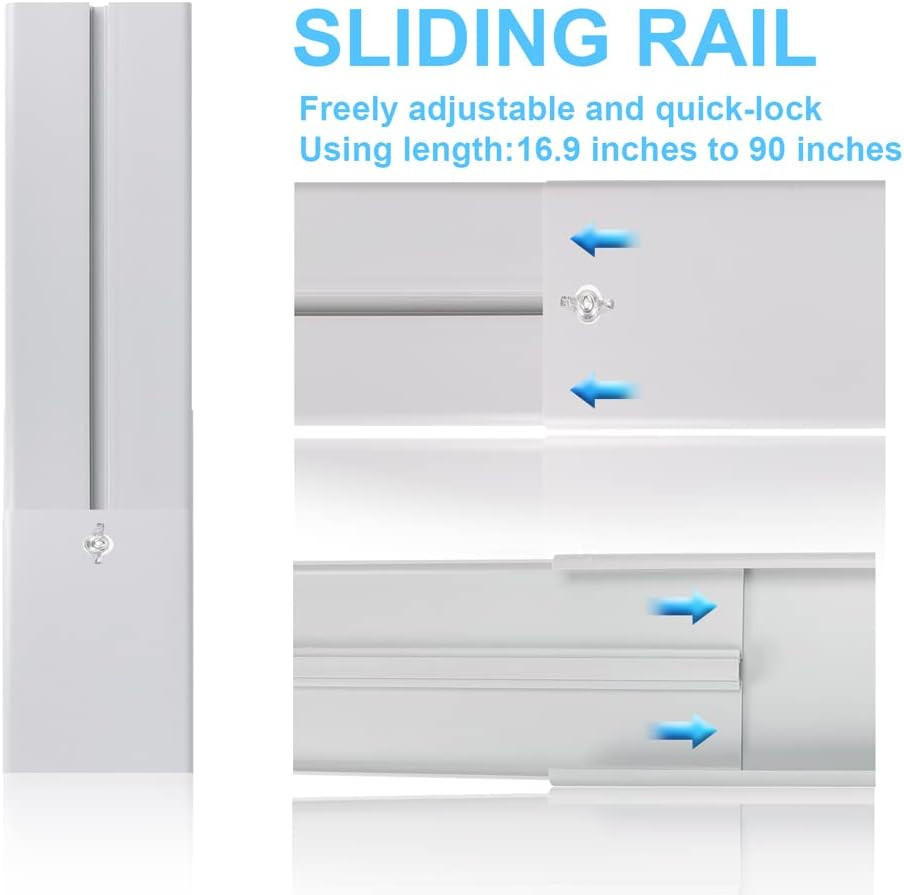 Portable Sliding Door Air Conditioner Kit, New Upgrade Door AC KIT, Adjustable A