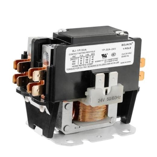 BOJACK 1 Poles FLA 30 Amp Coil 24 VAC Air Conditioner Condenser 1P 30A 24V