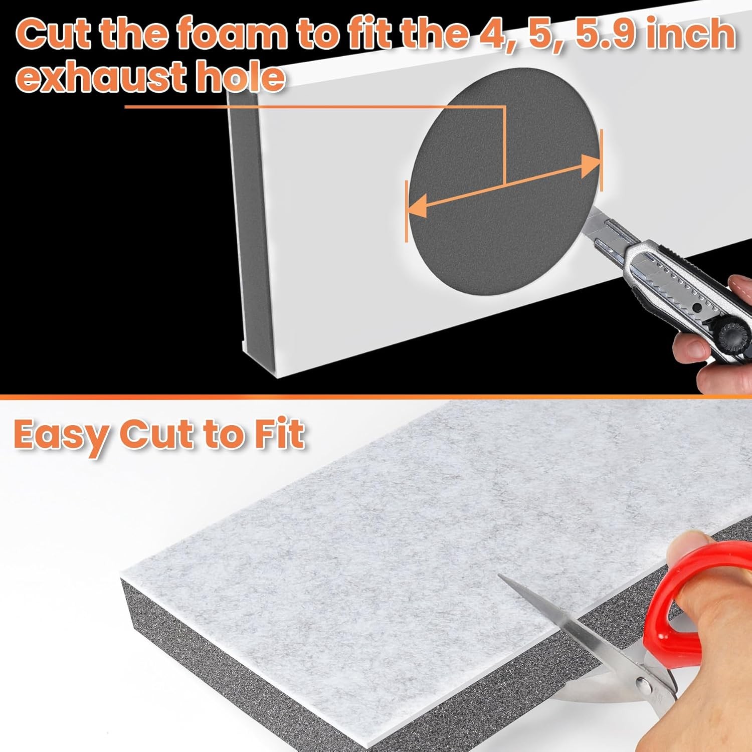 Insulated Foam Panels for Portable Air Conditioner Window Vent Kit Insulation