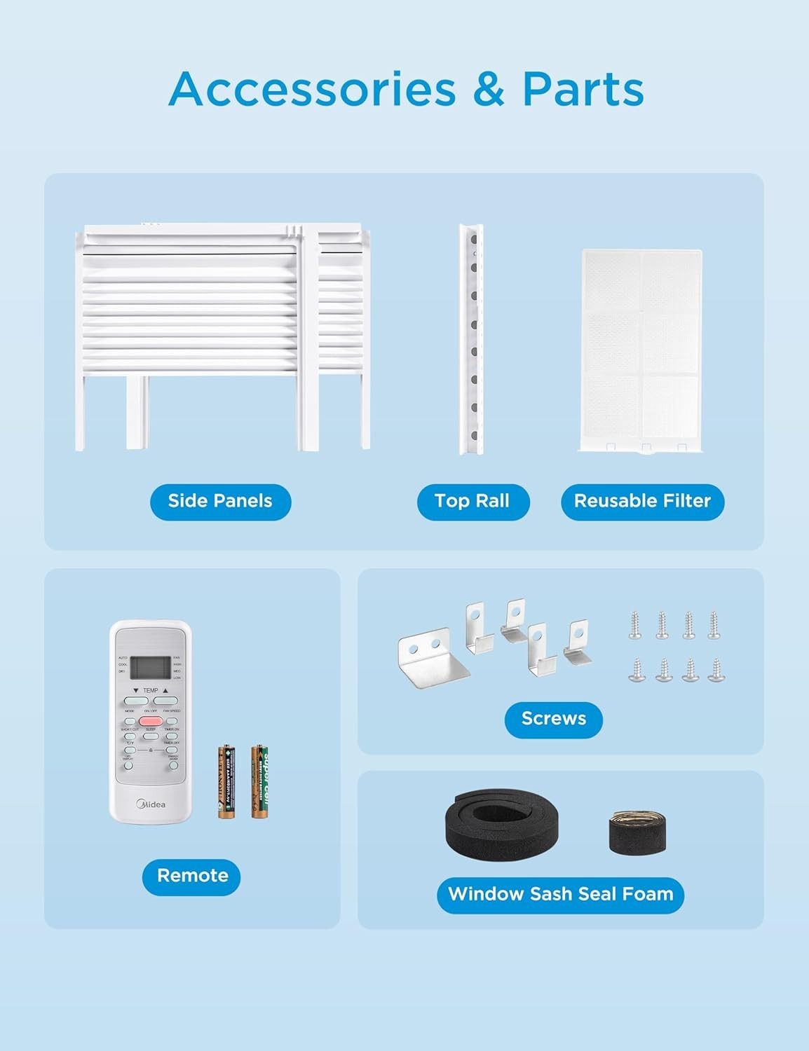 6,000 BTU Window Air Conditioner, 3-in-1 Cool/Fan/Dehumidifier Window AC Unit…