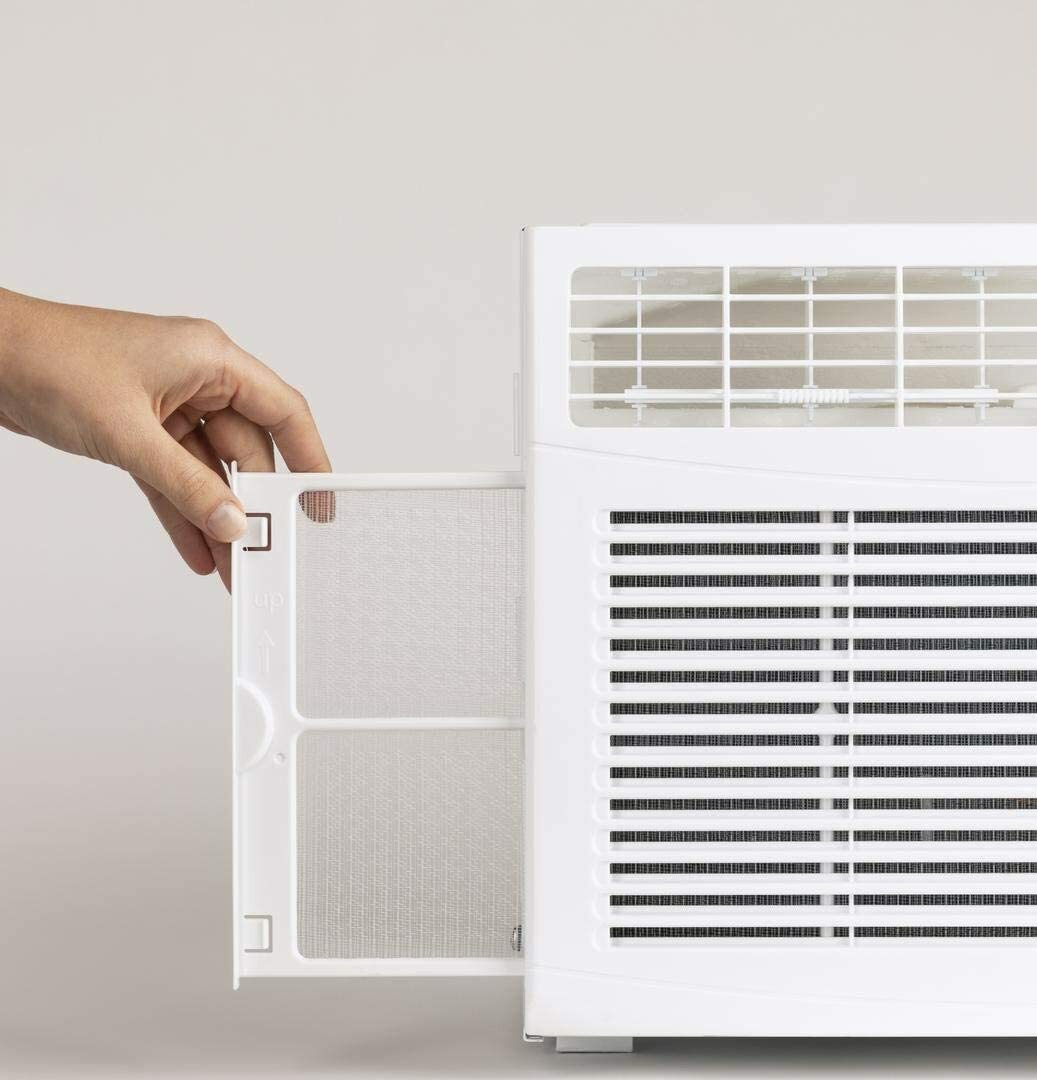 GE 5000 BTU Compact Window Air Conditioner, 150 Sq Ft Small Room Home AC Unit