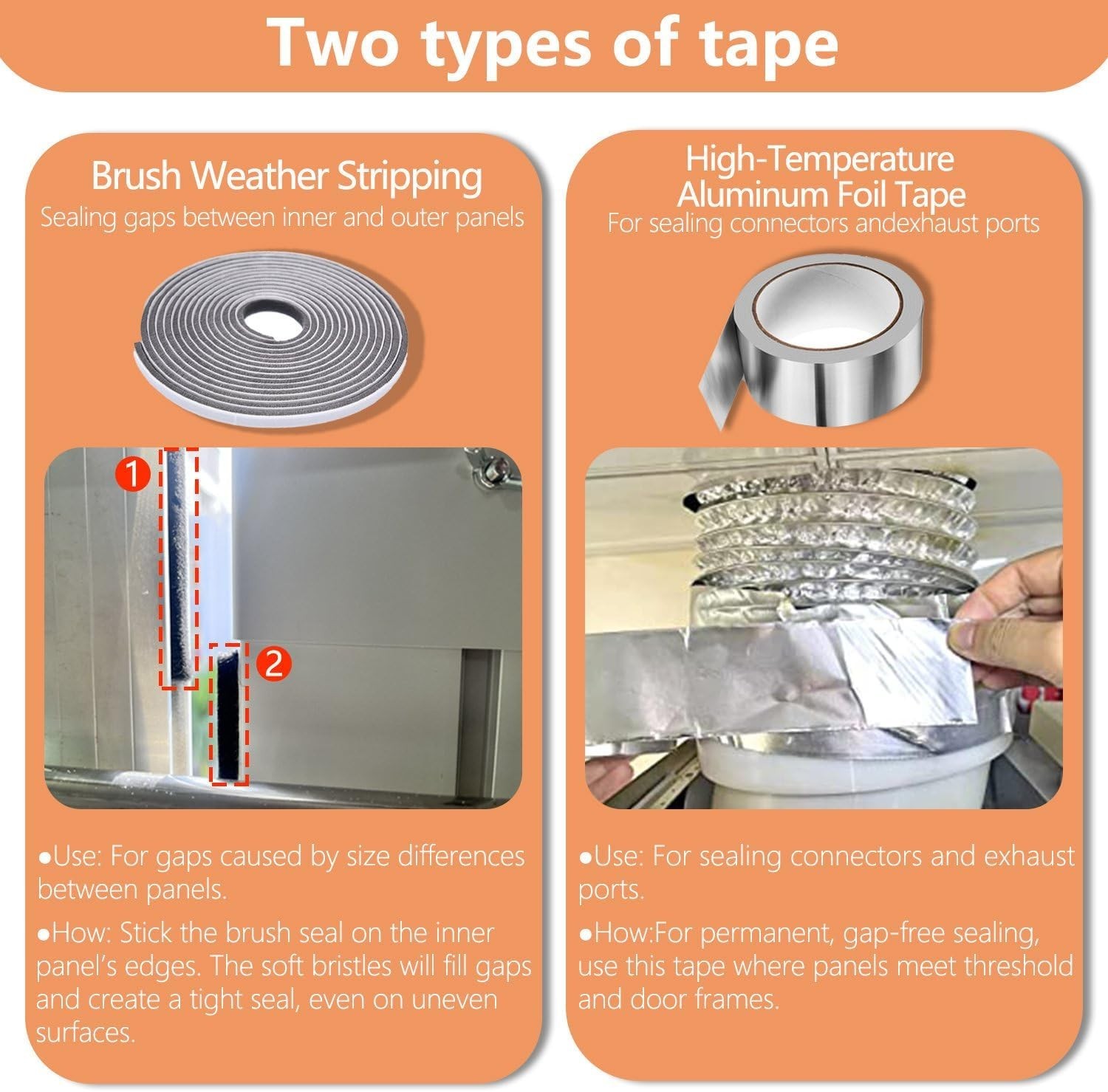 Portable Air Conditioner Window Vent Kit 26-62″Adjustable with Universal 5.0/…
