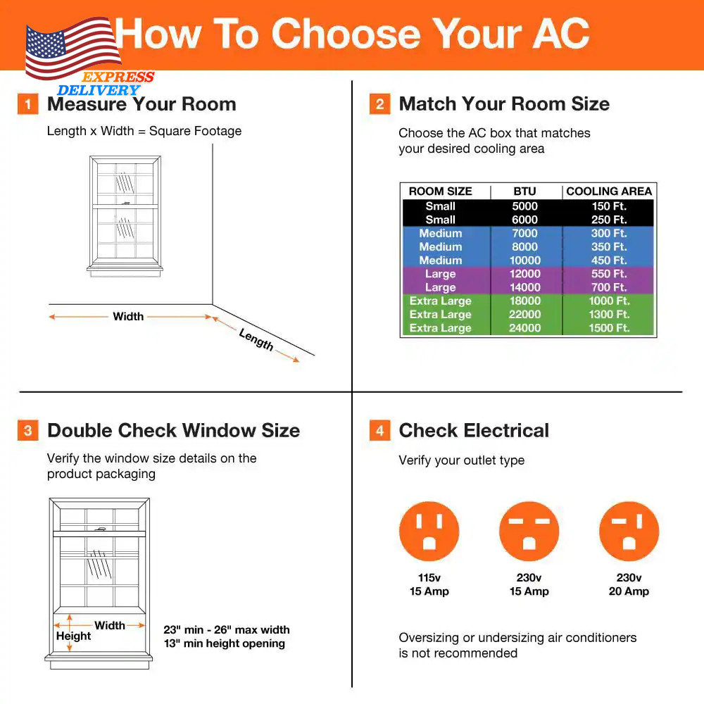 12000 BTU 115-Volts Window Air Conditioner Cools 550 Sq Ft with Remote and Wi-Fi