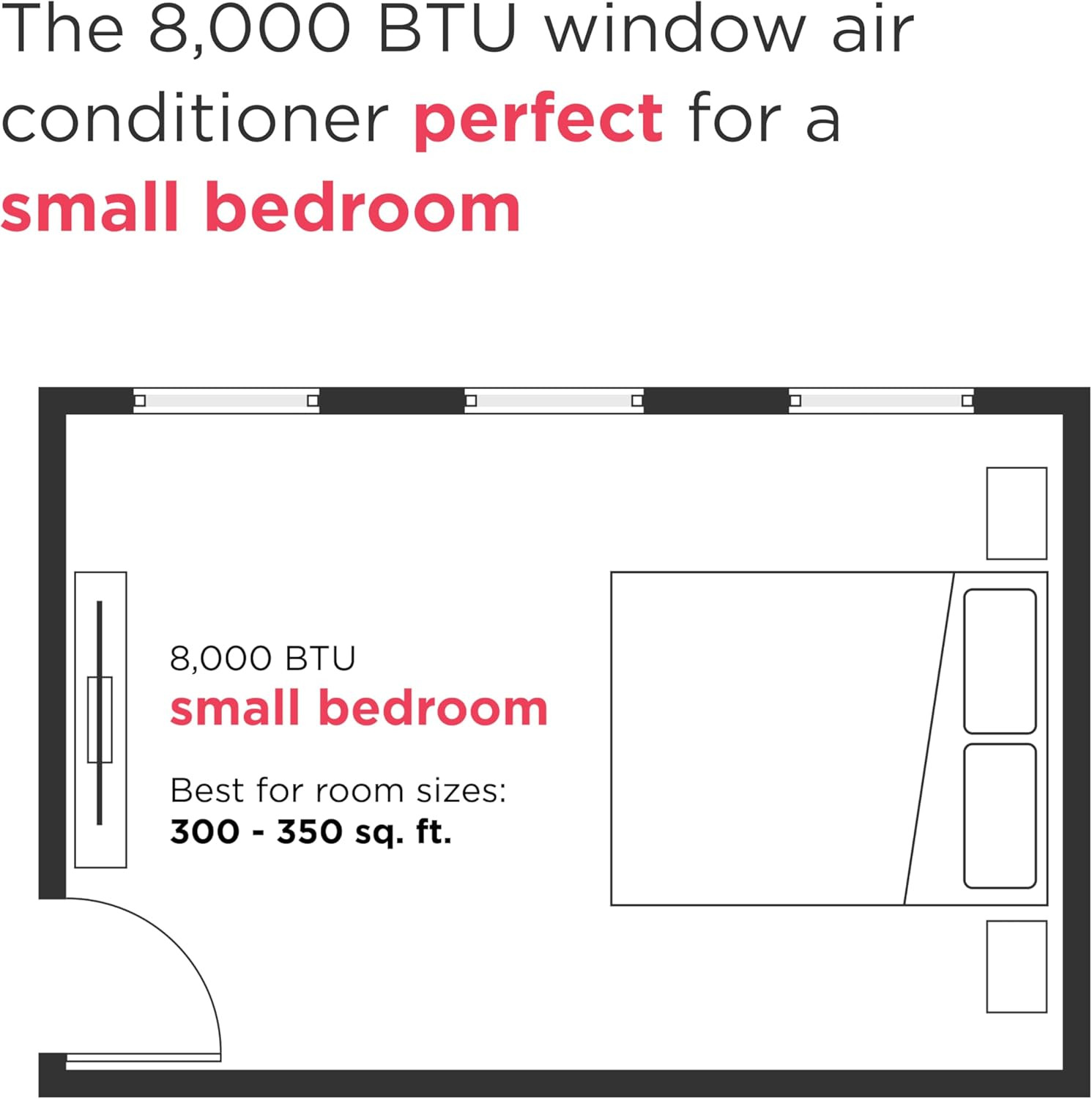 Frigidaire 8,000 BTU Smart Window Air Conditioner with Wi-Fi, Cools up to 350 Sq