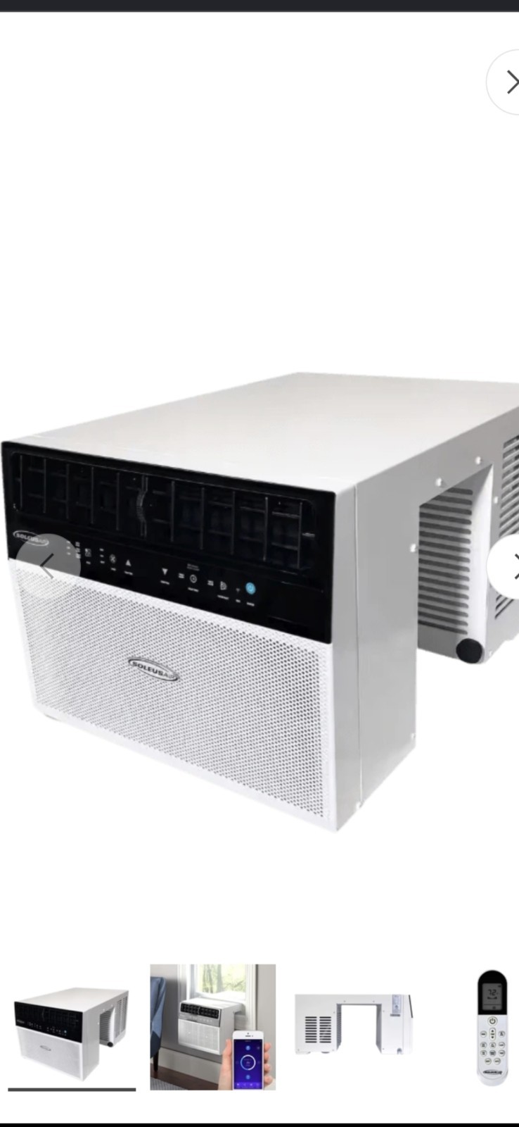 Soleus Air 8000 BTU Saddle Window Air Conditioner w/Wi-Fi Model WS4-08EW-301