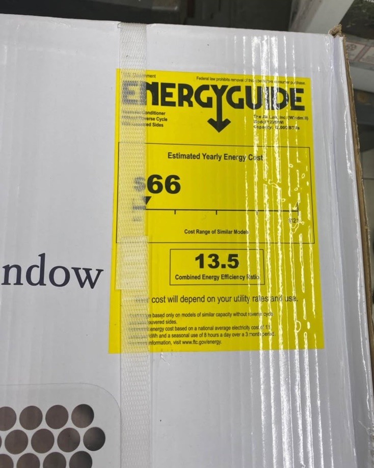 Windmill 12,000 BTU Window Air Conditioner W/ WhisperTech, Remote Control