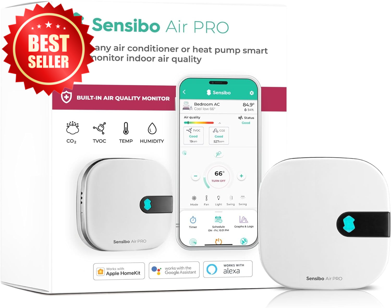 Air PRO Smart AC Controller Thermostat Mini Split Window Portable US Sources