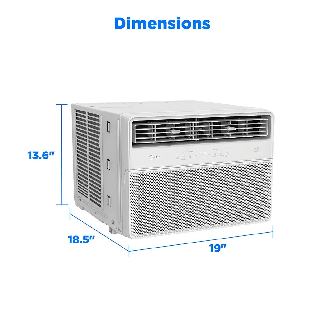 Midea 10,000 BTU DOE 450 sq ft Inverter Plus Smart Window Air Conditioner