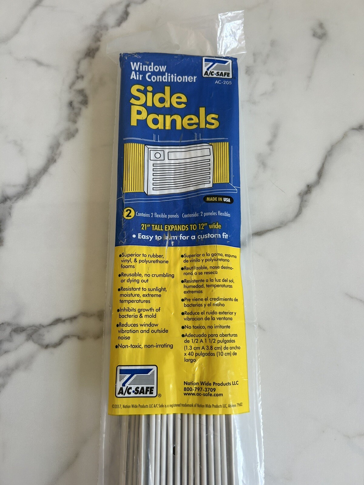 Side Panels For Window Air Conditioner NEW AC Safe AC 205 21″ H Up to 12″ W
