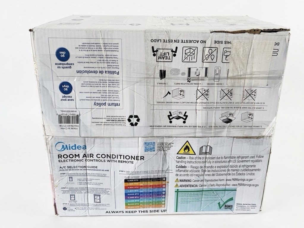 Midea 5,000 BTU Window Air Conditioner Black Remote Electronic Timer Sleep Mode