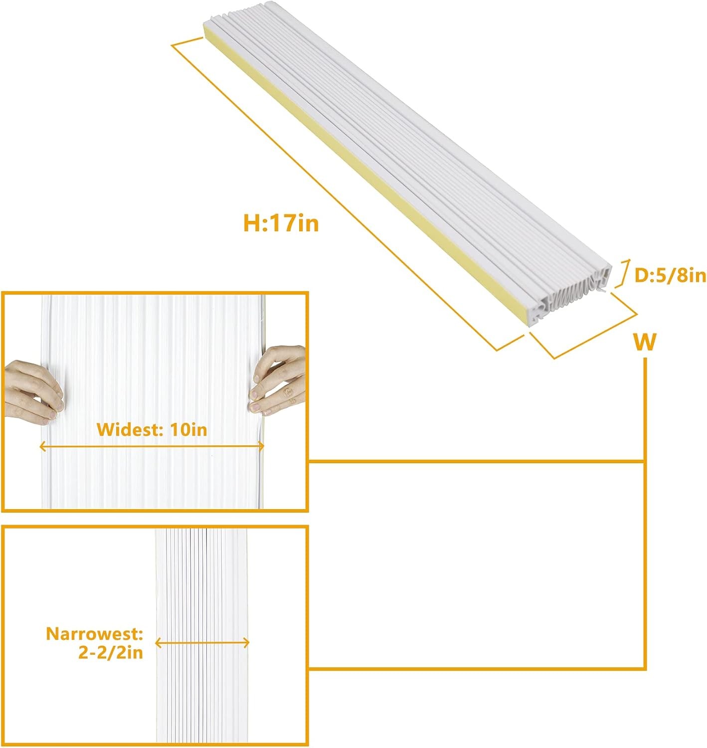 Window AC Insulating Side Panel Kit Fits for Window Air Conditioner Units