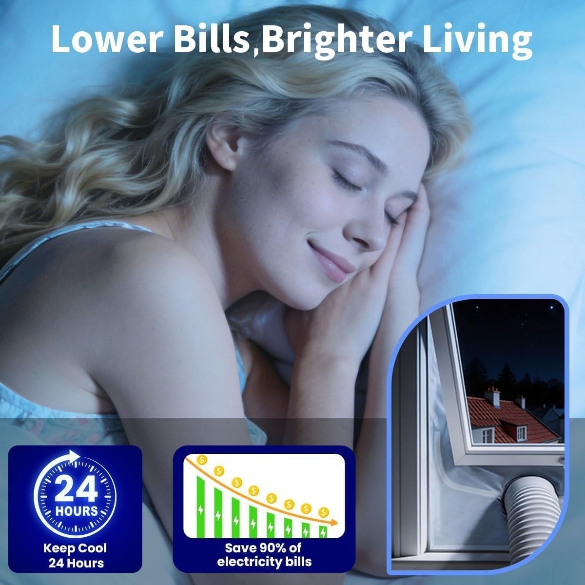 Energy-Saving Window Seal Kit for Portable Air Conditioners