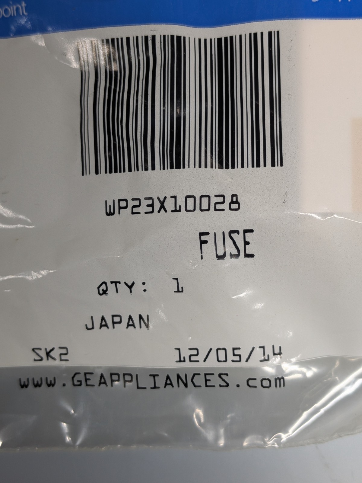 NEW Genuine OEM WP23X10028 GE Zoneline Fuse SEALED PACKAGE *FREE SHIPPING*