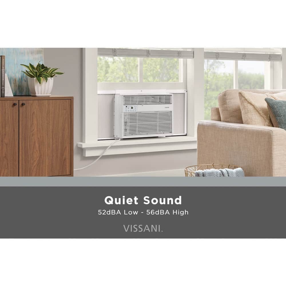 Vissani 12,000 BTU Window Air Conditioner Cools 550 sq. ft. White