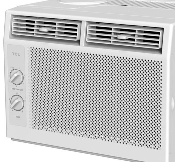 5000 BTU 115V Window Air Conditioner Reusable Filter Manual Mechanical Knob
