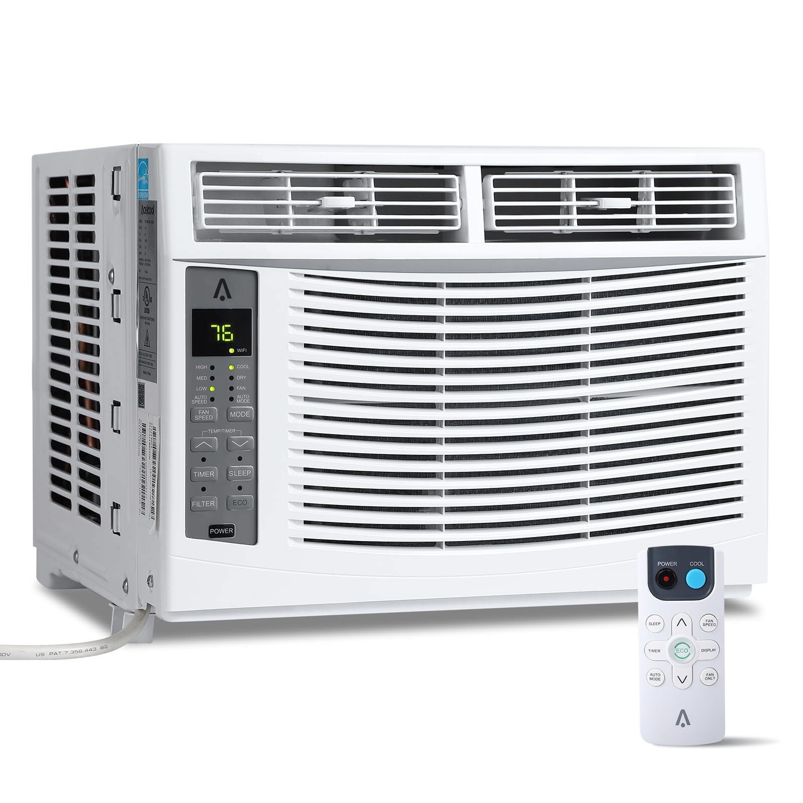 Window Air Conditioner 6000 BTU Efficient Cooling for Rooms up to 250 Sq.Ft