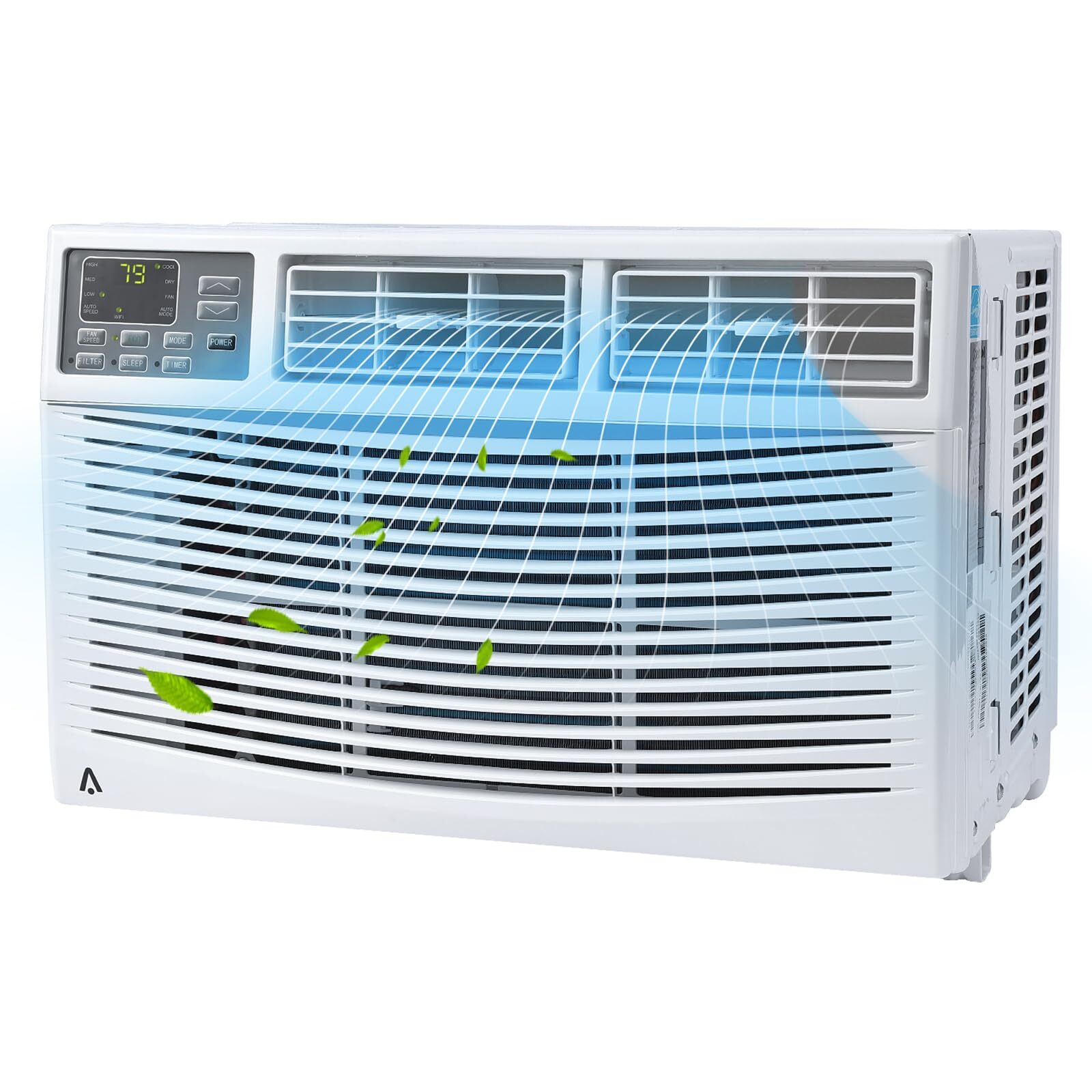 6000-12000 BTU AC Unit W/Remote APP Control Window Air Conditioner 24H Timer