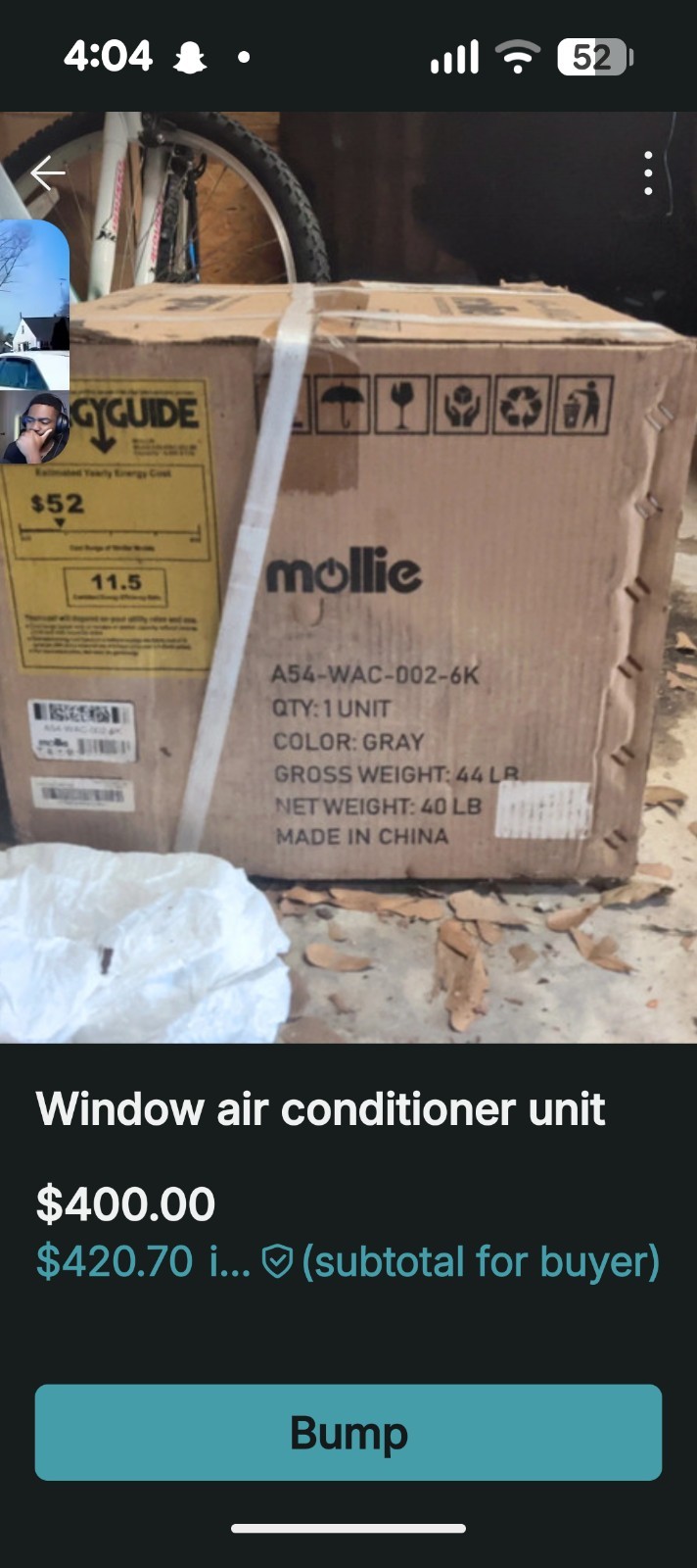 Window Air Conditioner Unit