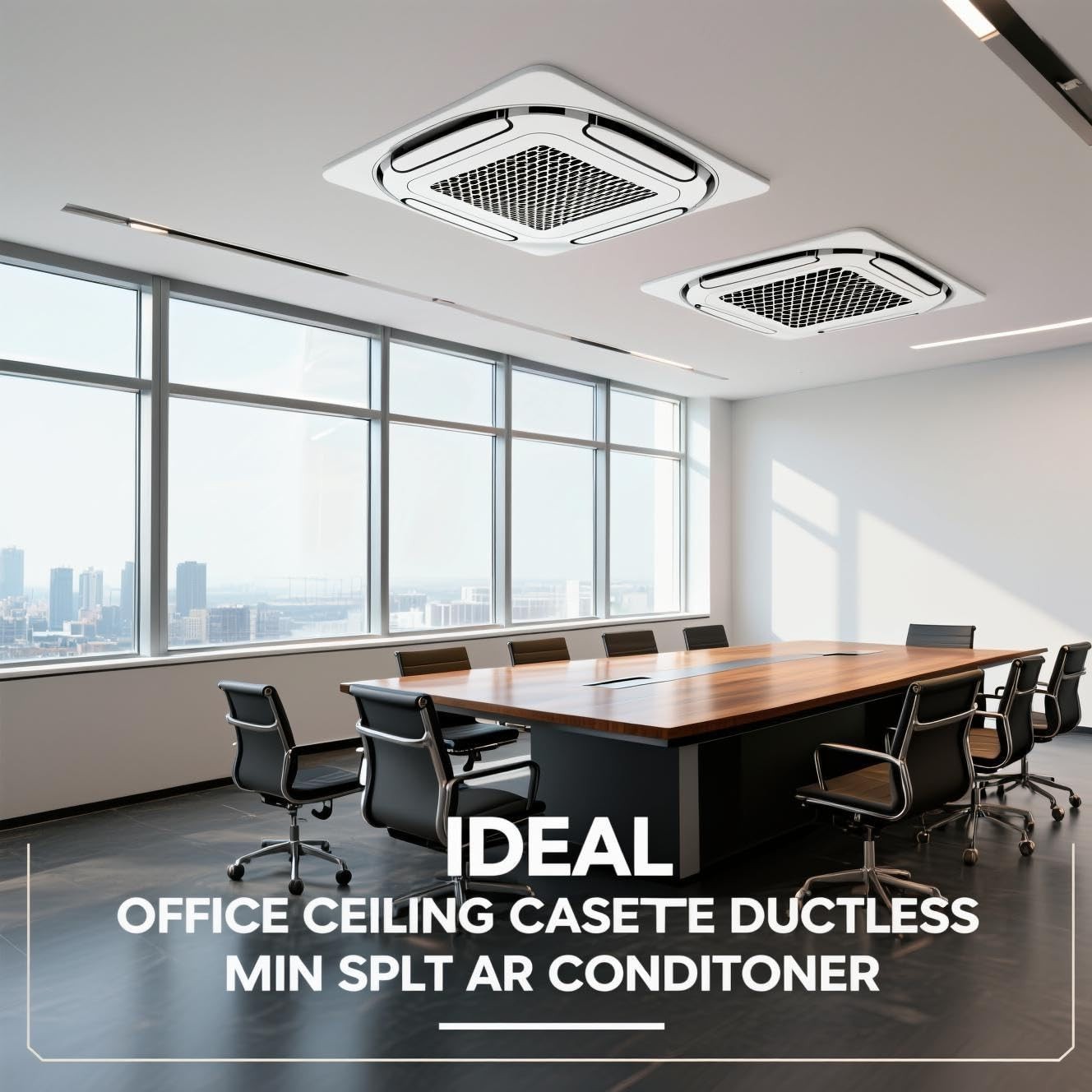 9000 12000 18000 24000 BTU Ceiling Cassette Mini Split Central Air Conditioner
