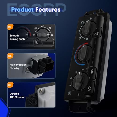 A/C Heater Climate Control Module Panel 9361355，599-266 Compatible With 2002