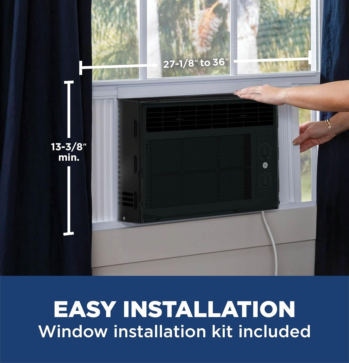 AWAS05BBA Window Air Conditioner Unit, 5,000 BTU for Small 150 Sq Ft. with Manua