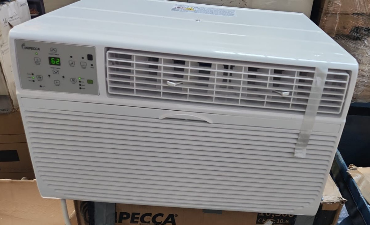IMPECCA 10,500BTU Through-The-Wall Air Conditioner, Remote, 230V, E-Star #1 COLD