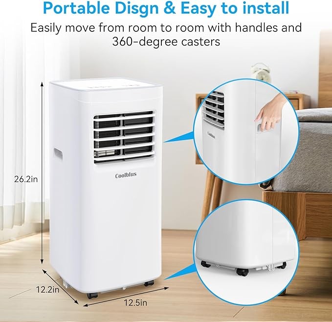 Coolblus Portable Air Conditioner 8,500 BTU 3 IN 1 – Scratch & Dent