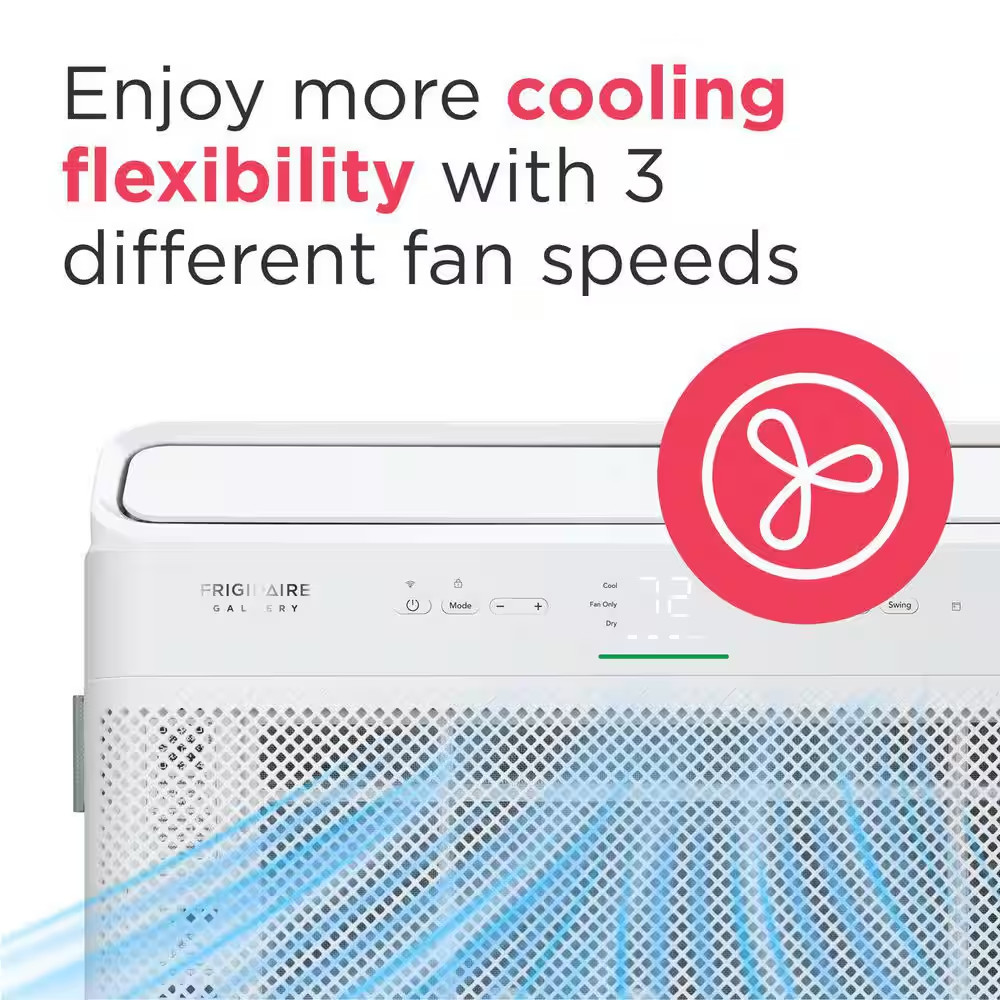 12,000 BTU Window Air Conditioner Cools 550 Sq. Ft. with Remote and Wi-Fi in Whi