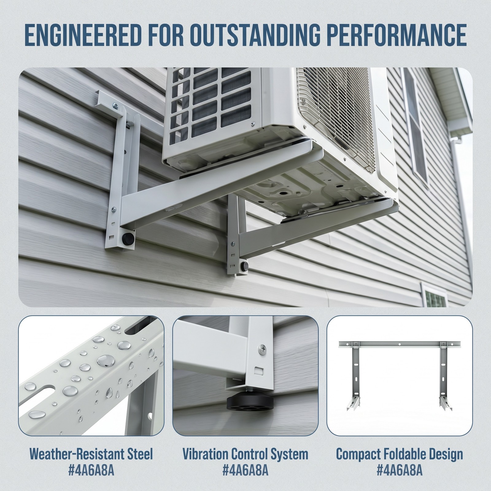 Zokop Update Mini Split AC Air Conditioner Wall Support Bracket, Quick Install