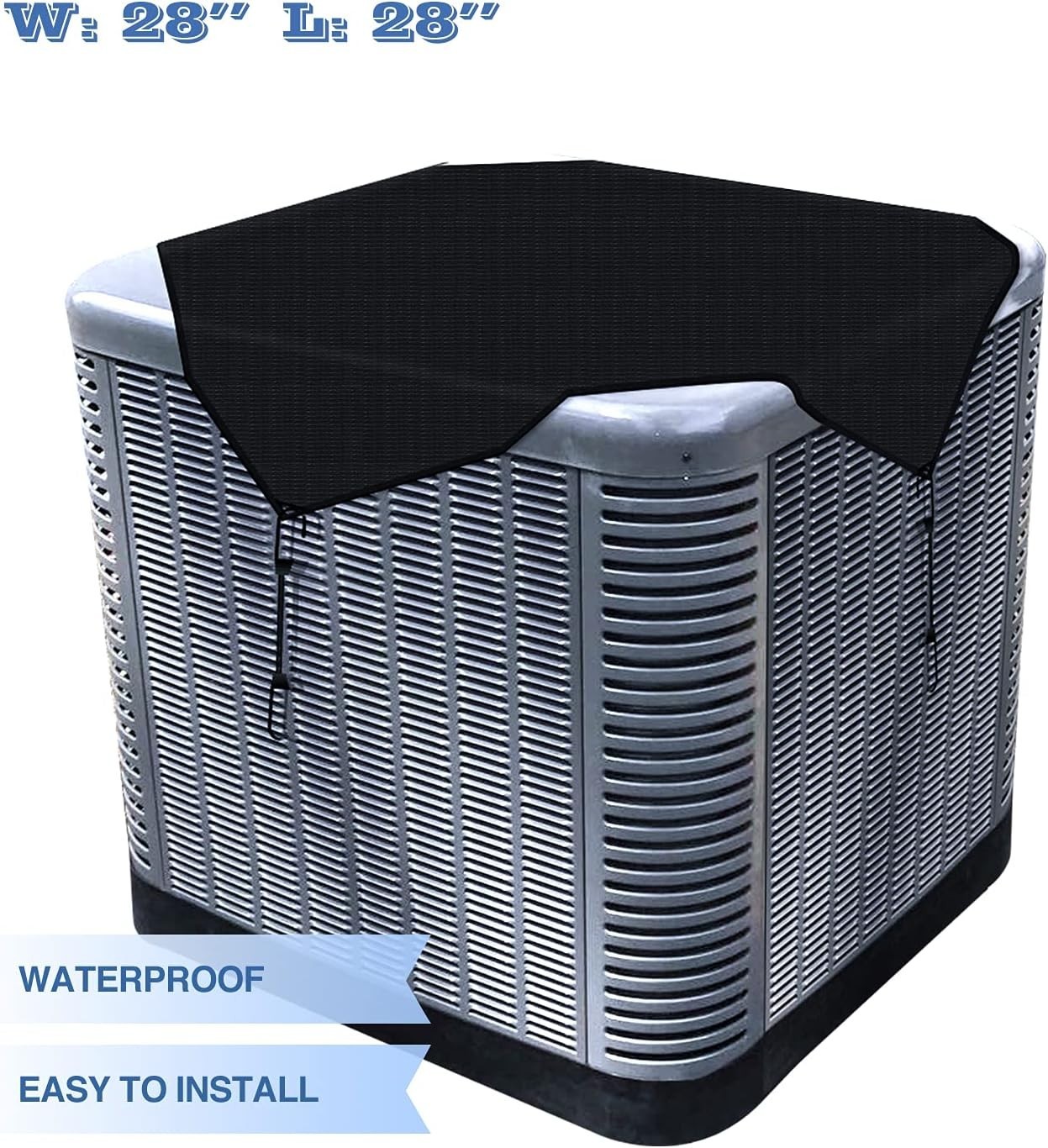 28″x28″ Waterproof Outdoor AC Unit Cover Air Conditioner Compressor Winter To…