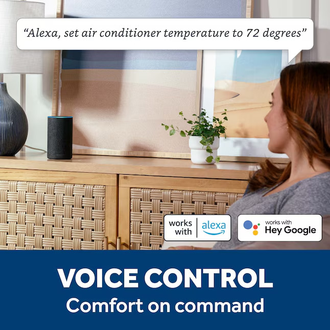 GE Medium Room Window Air Conditioner with Heater, Remote Included 8000-BTU