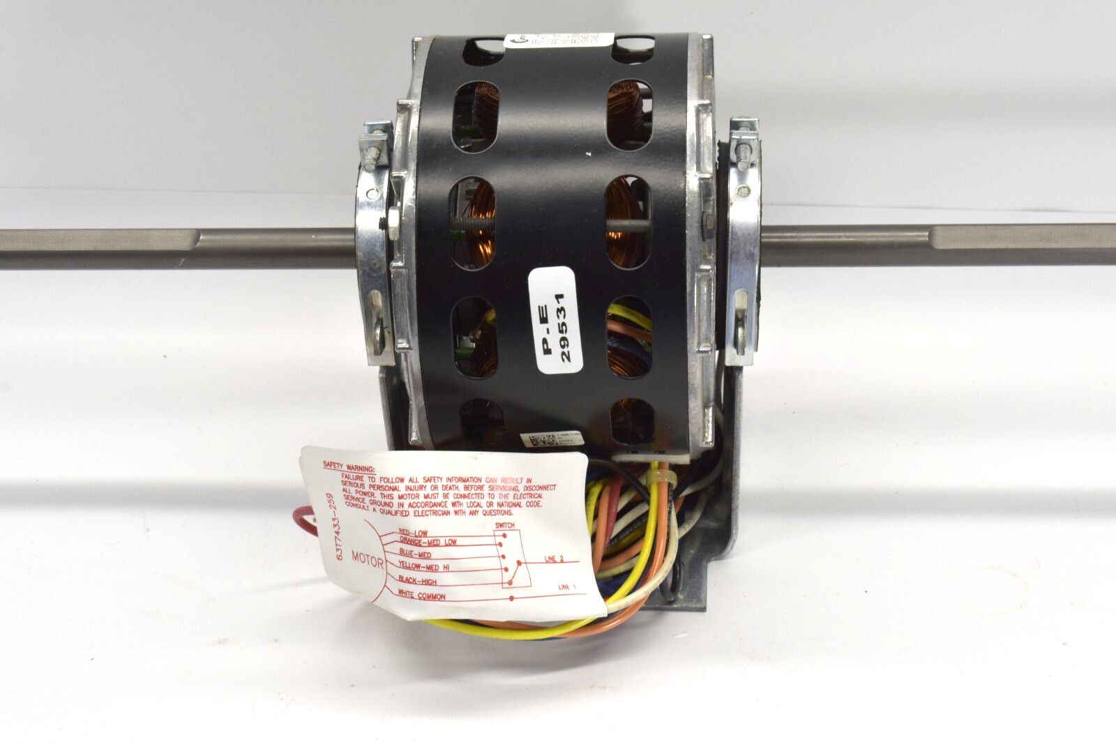 CENTURY Room Air Conditioner Motor 5 Speed1/10 1/20 1/30 1/40 1/70 HP 1,050 RPM
