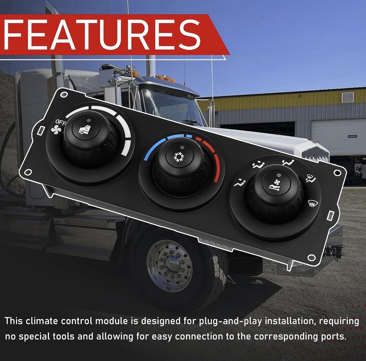 F21-1013-11-000 Climate Control Module Fit for Kenworth Truck T600 T660 T800