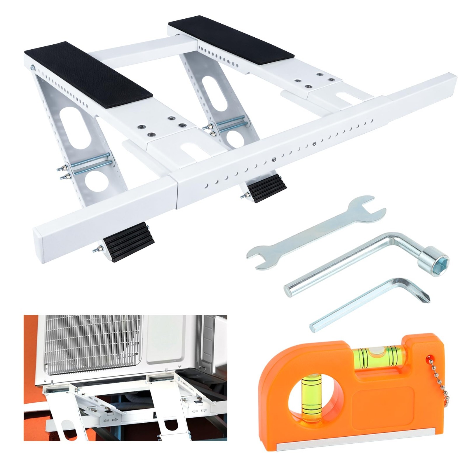 Heavy Duty No-Drill AC Bracket for Single/Double Hung Windows, 5,000-24,000 BTU,