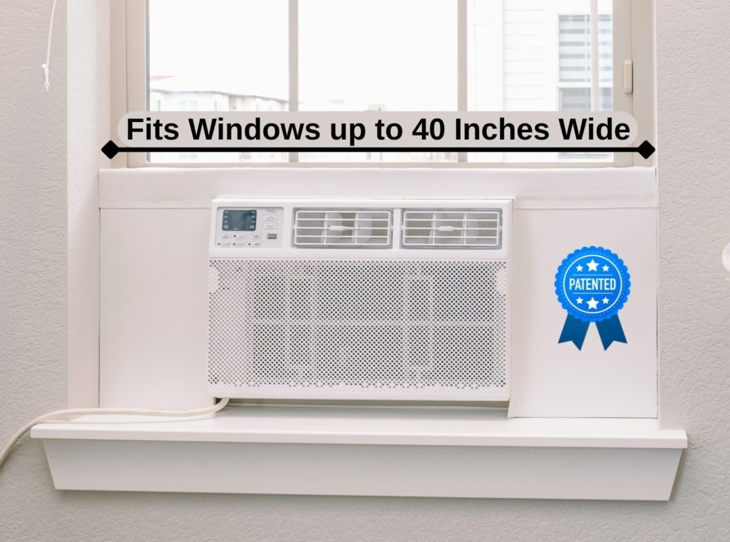 Customizable White Insulation Panels for Winter & Summer: Fits 36″ – 40″ Windows