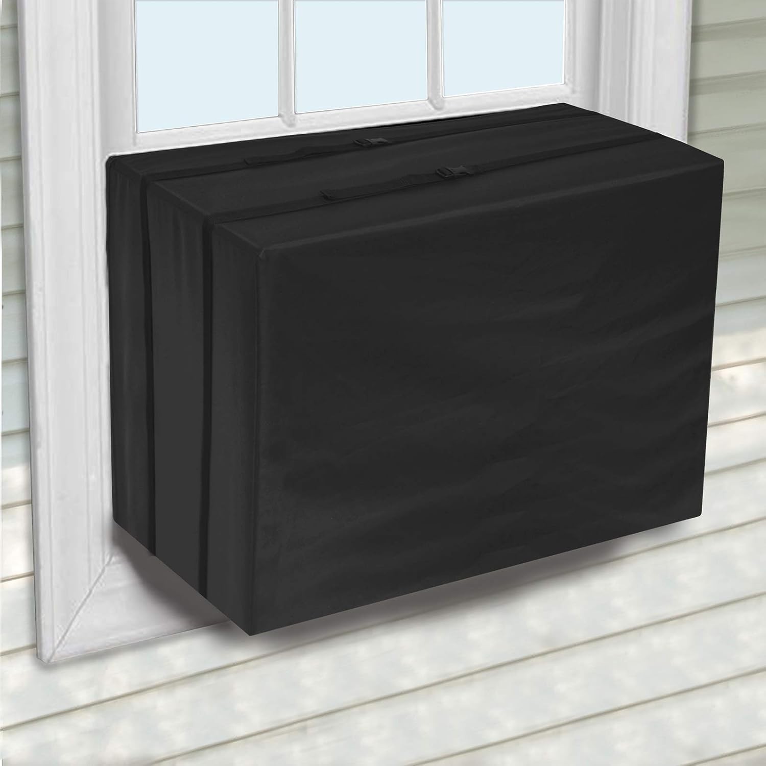 Window Air Conditioner Cover Small Waterproof 420D Polyester Outdoor Protection