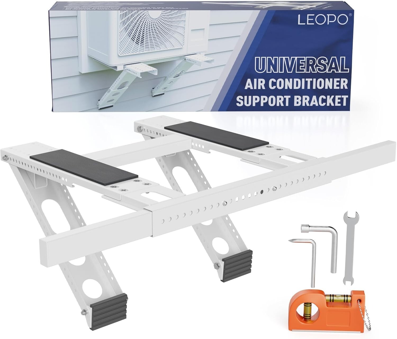 LEOPO No Drilling Air Conditioner Support Bracket,Fits Single and Double-Hung