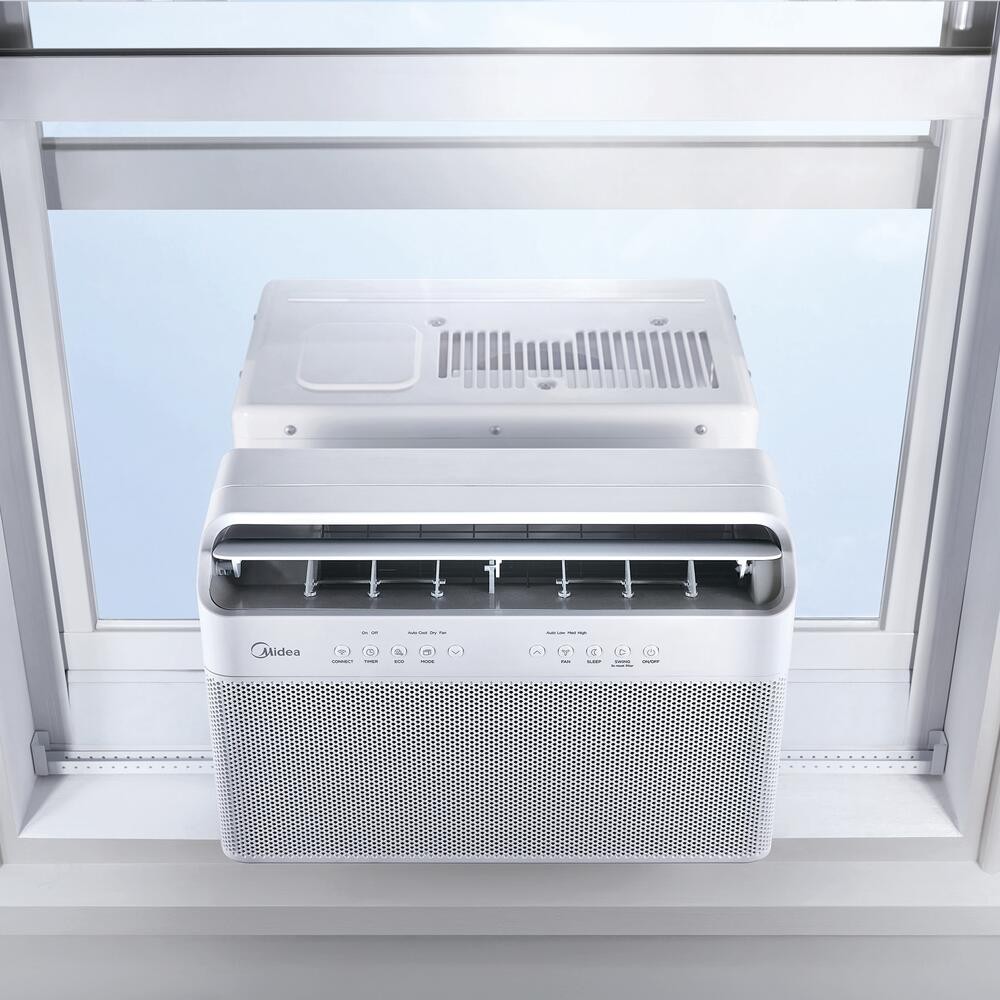 8000 BTU 115V Smart Window Air Conditioner U Shape Inverter Digital Room Cooler