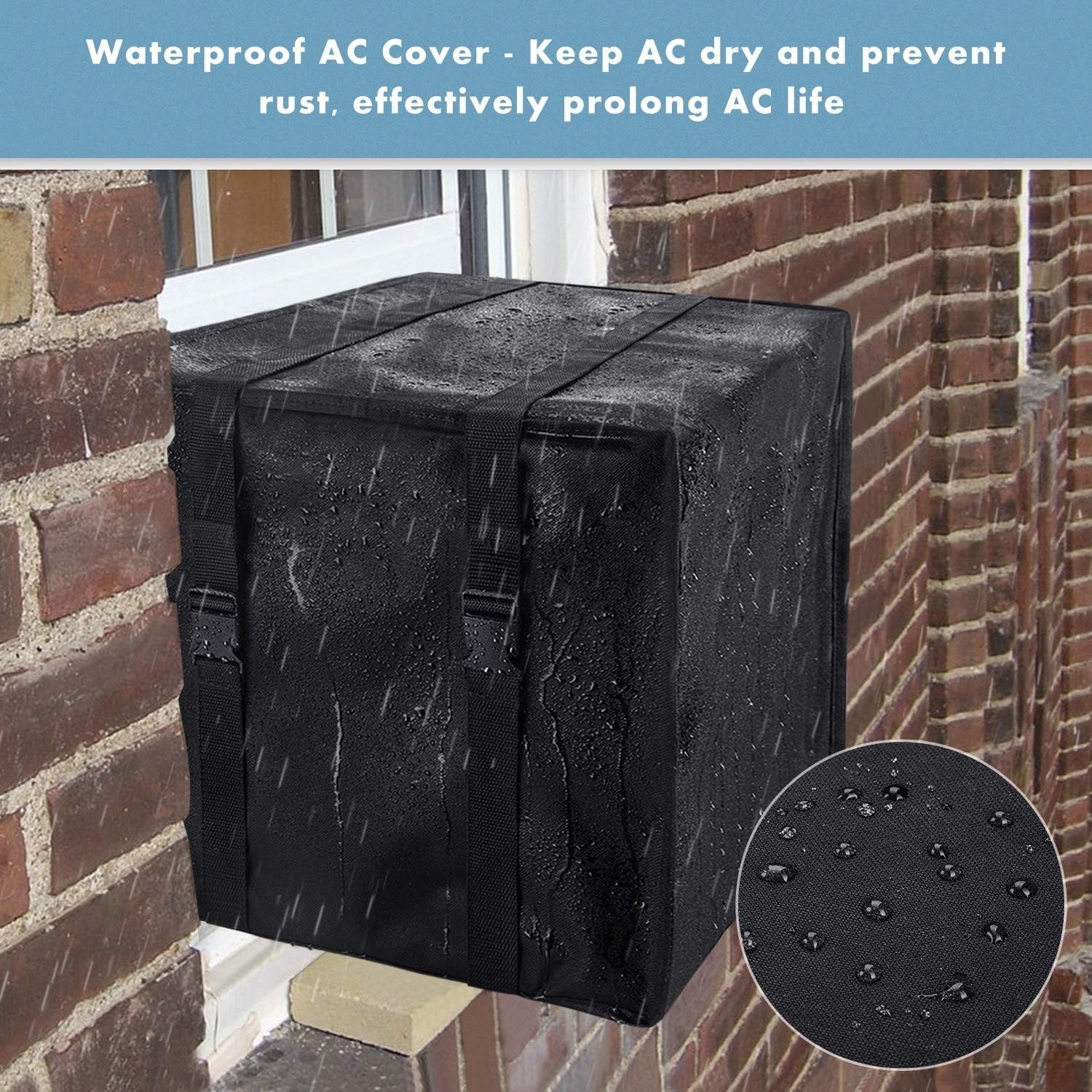 Waterproof Outdoor AC Cover 21.5W x 15H x 16D – Winter Protection