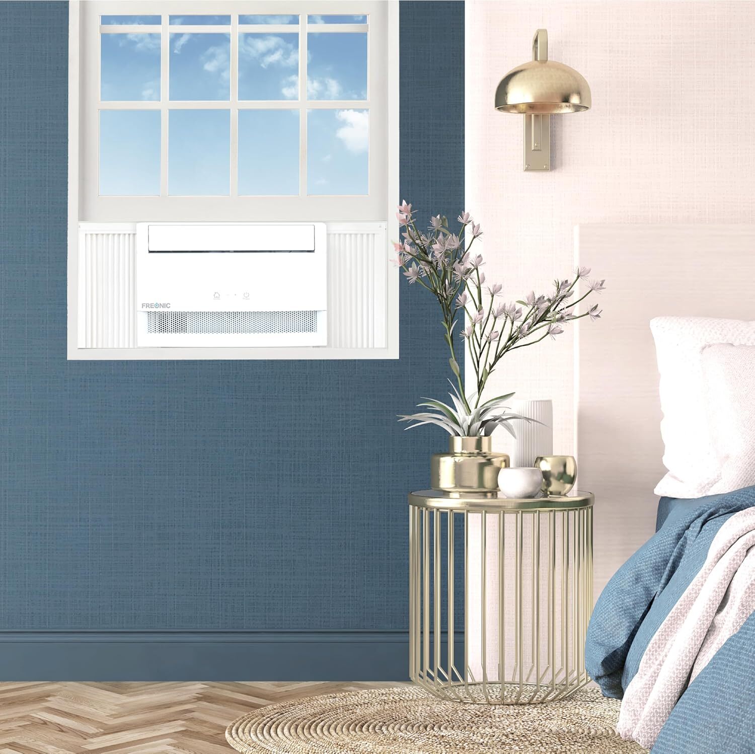Freonic 6,000 BTU Window AC & Dehumidifier with Remote, Cools 250 Sq Ft