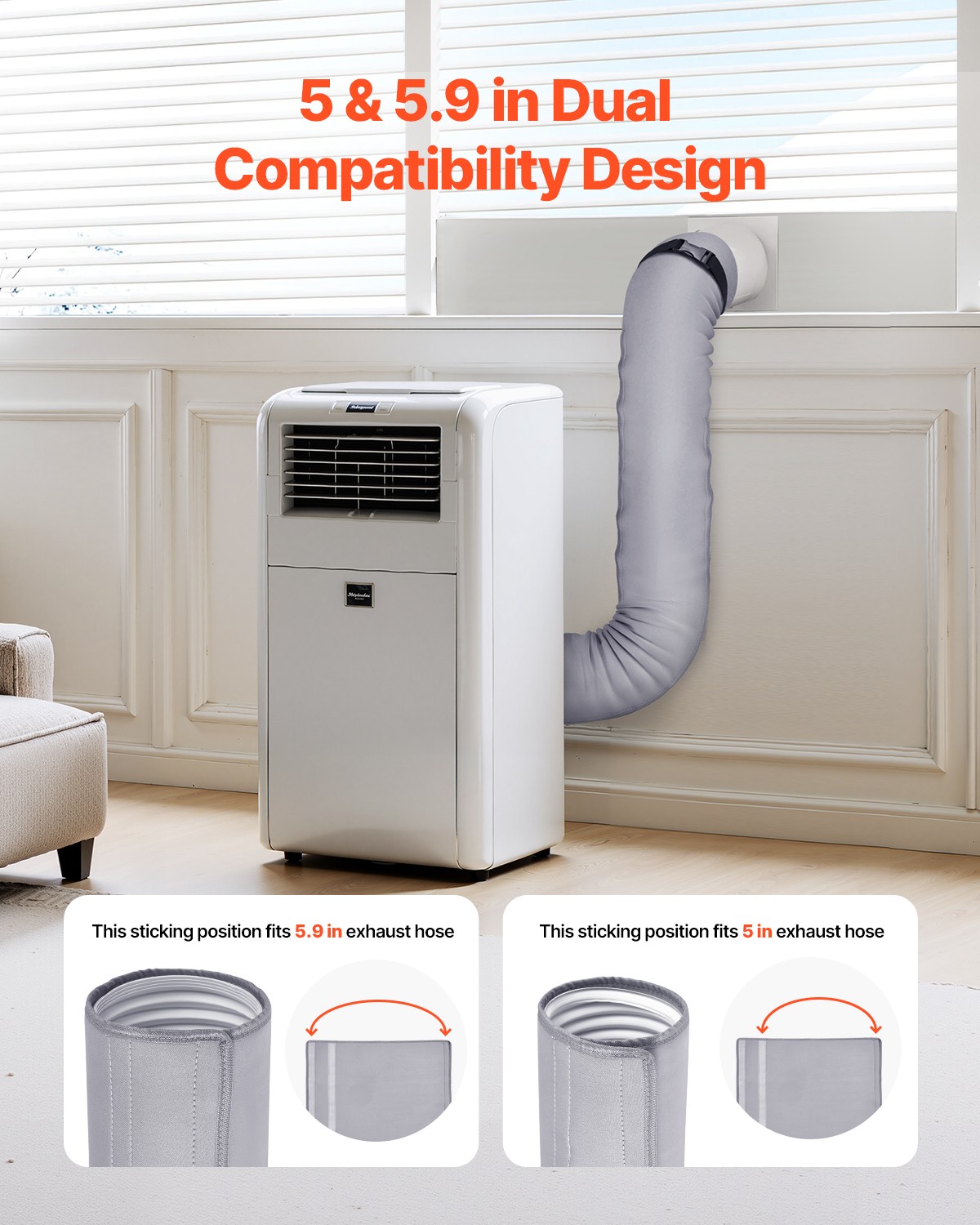 Portable Air Conditioner Hose Cover Wrap Insulation Universal Duct Hose Sleeve