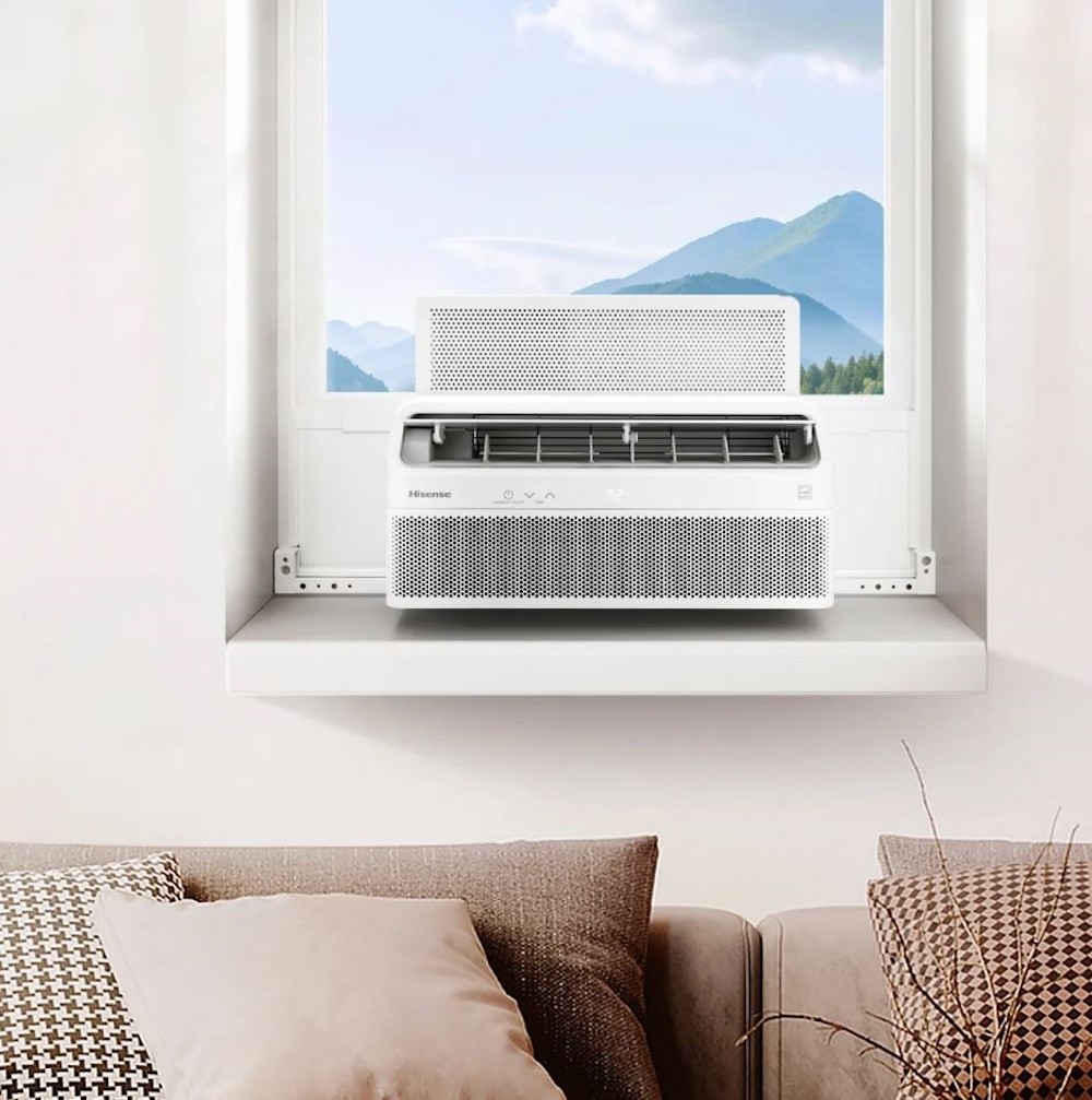 Hisense UltraSlim 12,000 BTU Smart Inverter Window Air Conditioner, Eco-Friendly