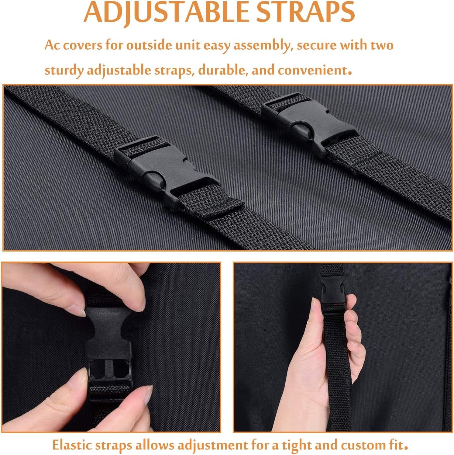 Window Air Conditioner Cover Small Waterproof 420D Polyester Outdoor Protection