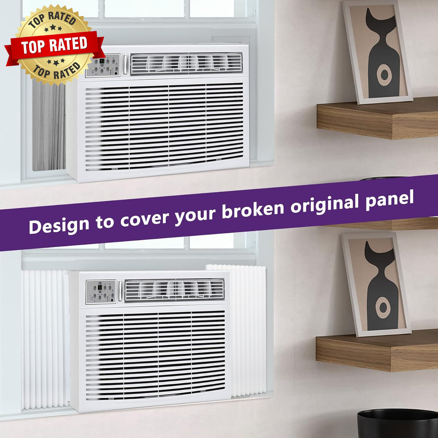 Window Air Conditioner Foam Insulation Panels,Window AC Side Panel Kit,Summer an