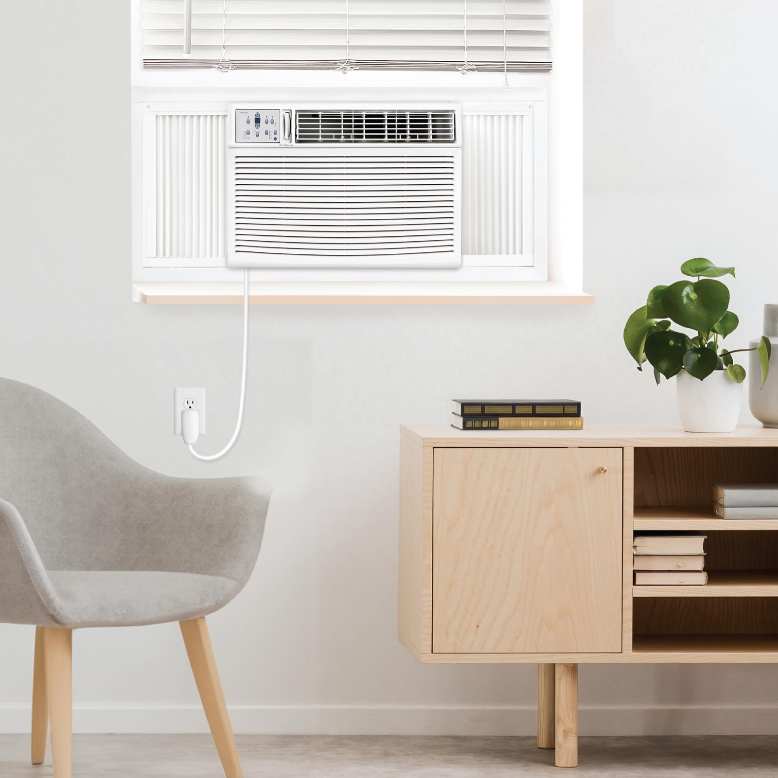 Keystone 23,200 BTU 230V Window-Wall Air Conditioner with 16,000 BTU Suppleme…