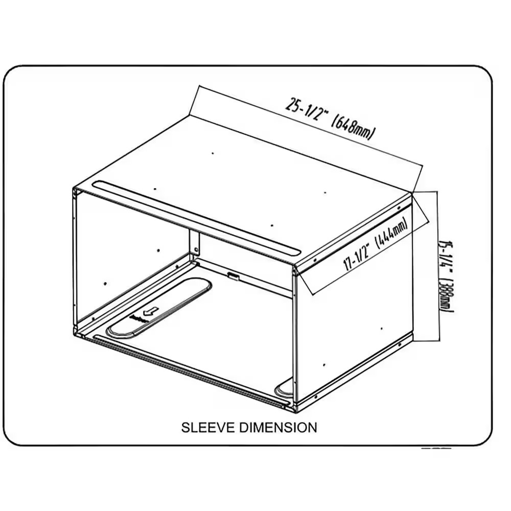 26 In. Wall Sleeve for Through-The-Wall Air Conditioners