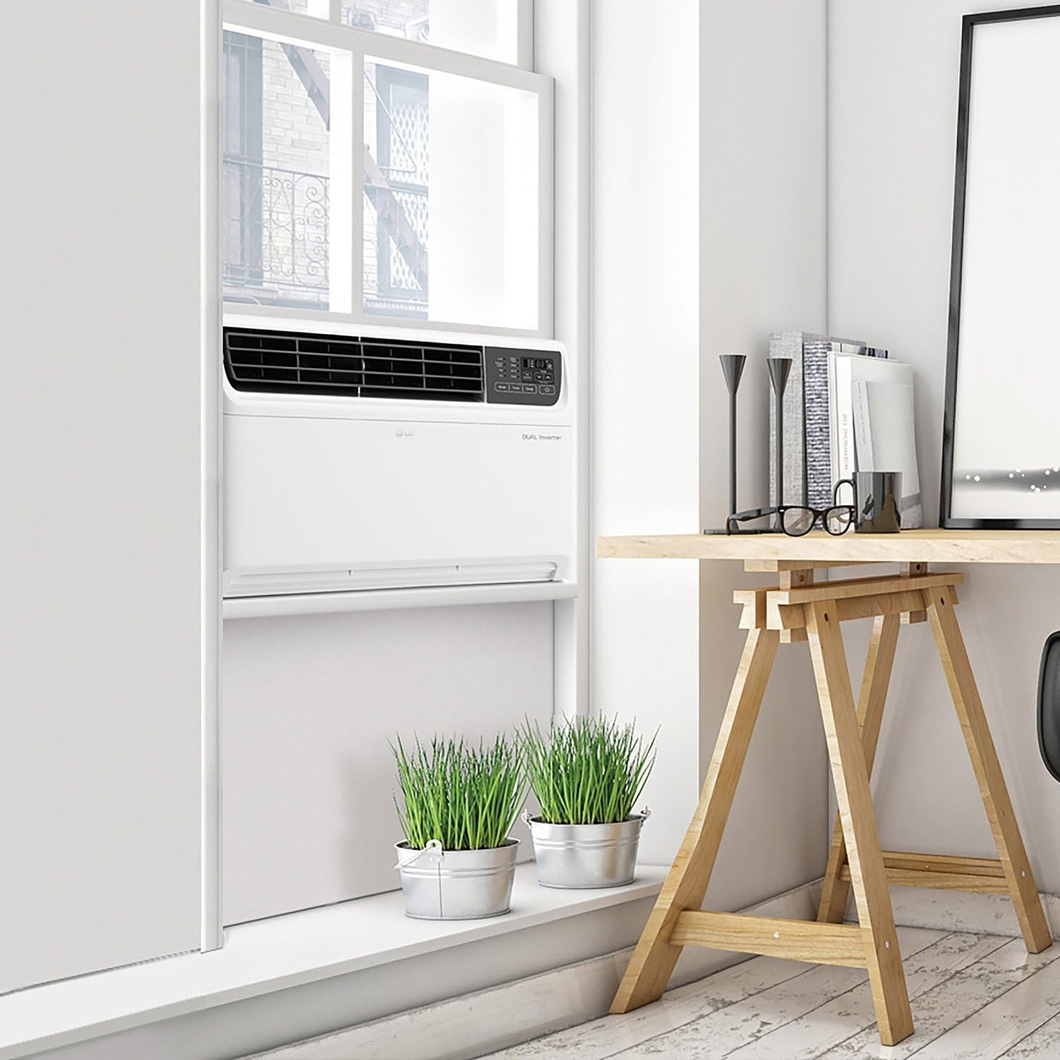 LG 18,000 BTU Inverter Smart Window Air Conditioner, Energy Star (Refurbished)