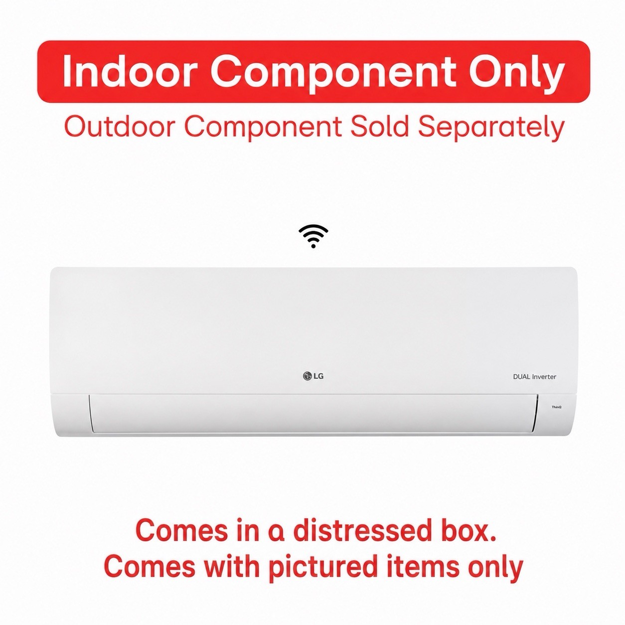 ⚡️LG Indoor Unit 18,000 BTU 20 SEER2 Wi-Fi 1-Zone Ductless Mini Split Wall Unit